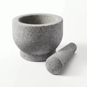 2.1 Cup Granite Mortar and Pestle Set,5.5”
