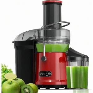 1000W Juicer Machine, High-Speed Juice Extractor With 3.2" Wide Feed Chute For Whole Fruits & Veggies, Easy To Clean & Assemble,